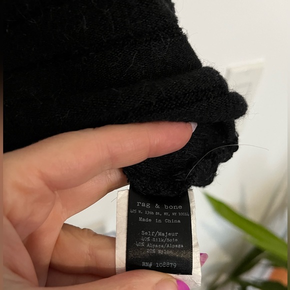 Rag & Bone Silk/Alpaca Mini Skirt - Picture 3 of 4